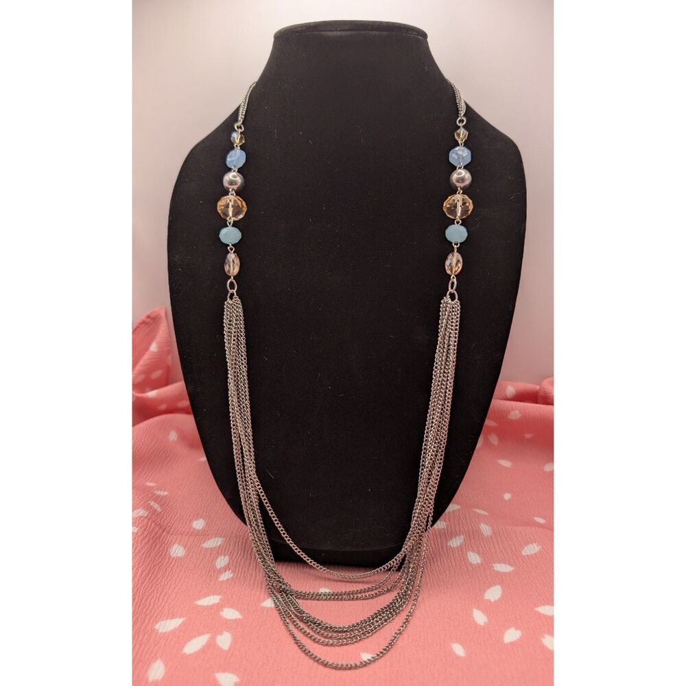 Simple Beaded Necklace - Long